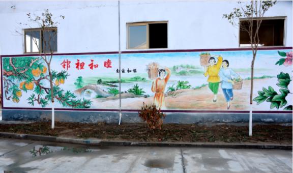 共青城乡镇文化墙 乡风文明焕发新活力