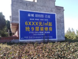共青城墙体广告的好处
