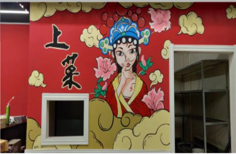 共青城墙体彩绘的发展和应用